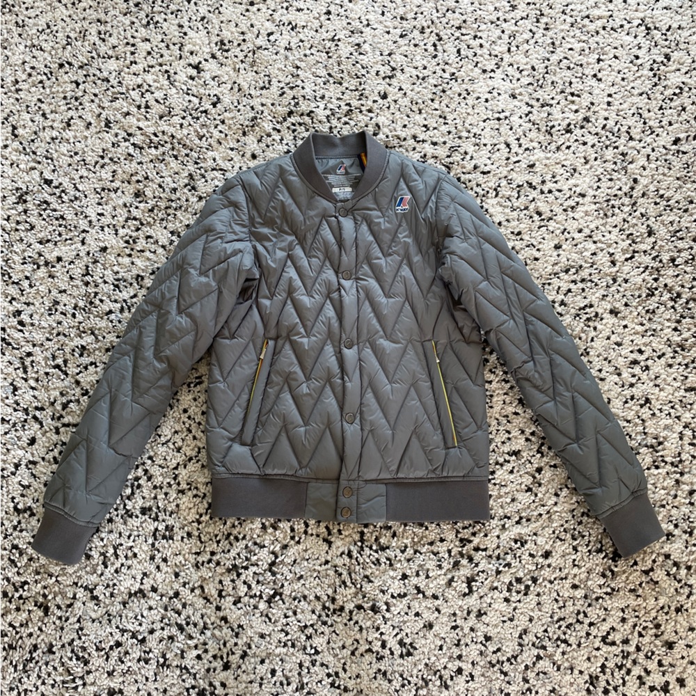 K-Way Gray Puffer Jacket